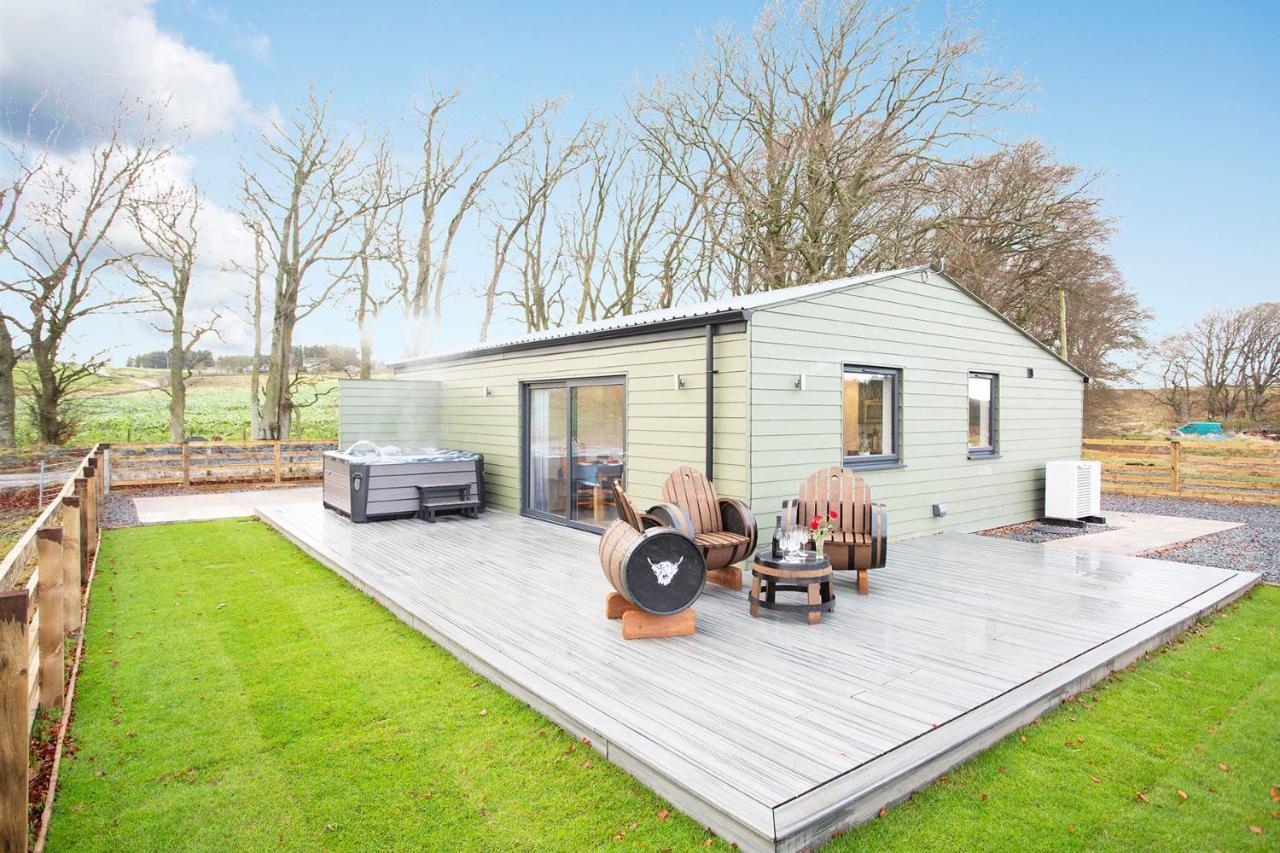 Shiphorns Luxury Cabin With A Hot Tub Eddleston Esterno foto